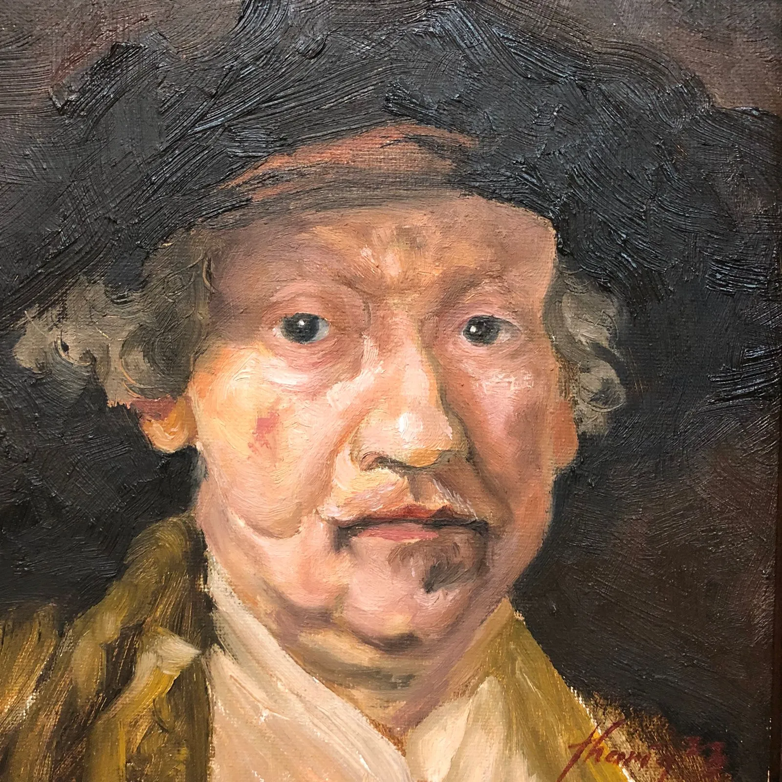 Rembrandt Potrait Copy by Thariq Ramadhan