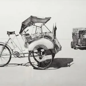 Becak dan Gerobak Malioboro