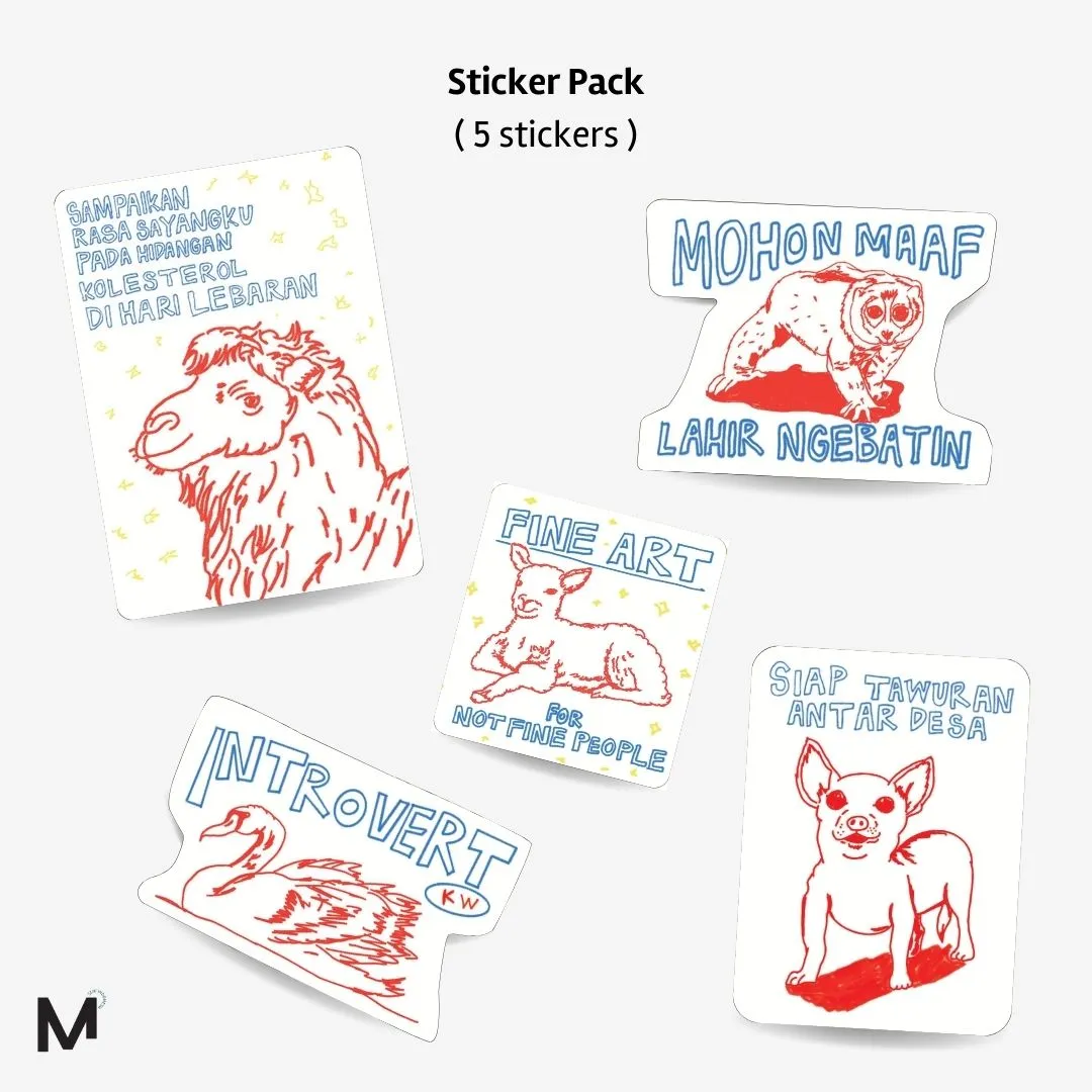 Meramu x Binatang Approach - Sticker Pack Only - Image 3